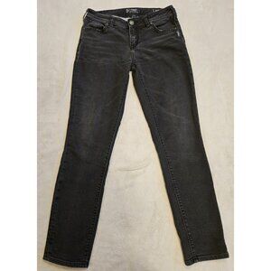 Silver Jeans Women's Aiko High Skinny Joga Black Jeans 30x31 * Actual 31W